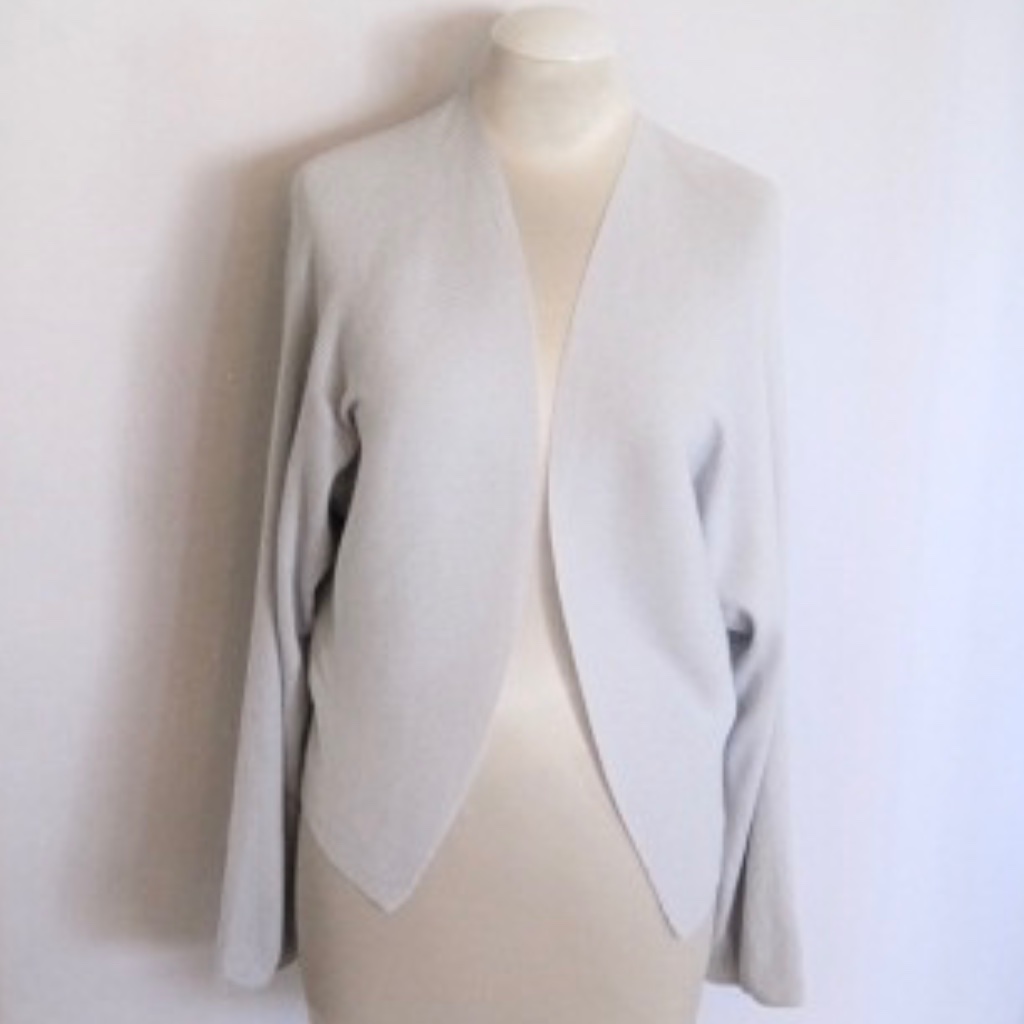 Crea Concept Open Front Ribbed Cardigan